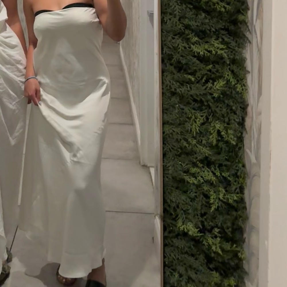 OAK + FORT Midi Satin Dress